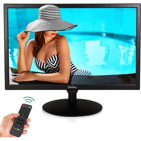 20 Pouces Moniteur de Surveillance sécurité CCTV caméra écran Monitor de Interface multifonctionnelle BNC, HDMI, AV, VGA, USB, PC entrée Moniteur d'ordinateur LCD Monitoring 1600x900 Full HD (1/5)