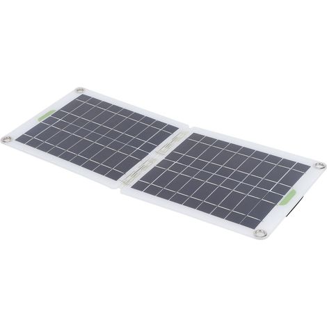 Panneau Solaire Pliable 30W Chargeur Portable USB-C pour Camping Caravane Bateau Van Voyage Secours Extérieur (1/5)