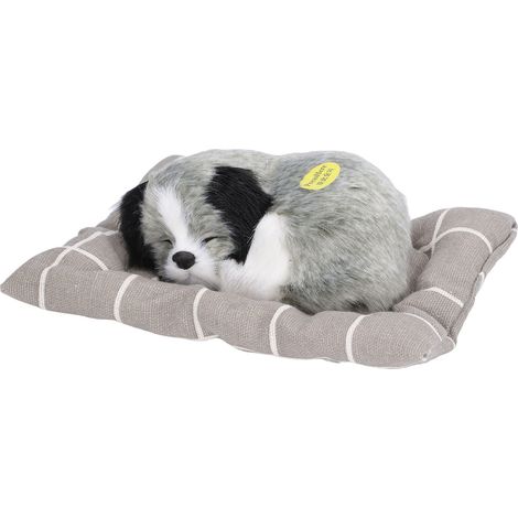 Jouet pour chien Husky avec coussin en tissu - Poupée interactive pour petits chiens, jouet sonore pour un sommeil apaisant (1/5)
