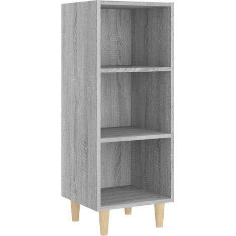Buffet Commode Armoire Luxueux, pour Salon Chambre Entrée Cuisine, Sonoma gris 34,5x32,5x90 cm Bois d'ingénierie OIB2502E (1/5)
