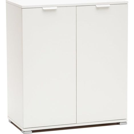 MeMi Me238BIA Armadietto, Legno, Bianco, 38x75x85 cm