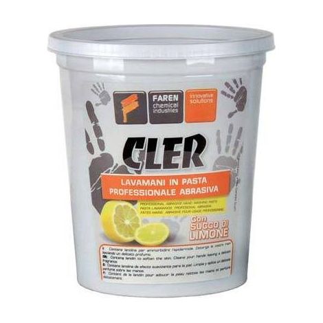 Faren CLER pasta lavamani abrasiva professionale profumata al limone 1 KG