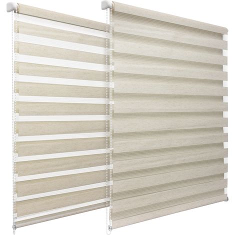Sol Royal Soldecor DL2 Double Store enrouleur Jour Nuit Lin, 220x100x4 cm (1/5)