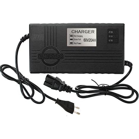 60V 20Ah Chargeur De Batterie pour Scooters Vélos Électriques E-Bike (1/5)