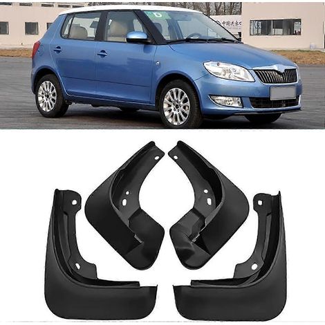 Lot de 4 bavettes de protection pour Skoda Fabia 2012-2014, garde-boue profilés, protection anti-éclaboussures (paire). (1/5)
