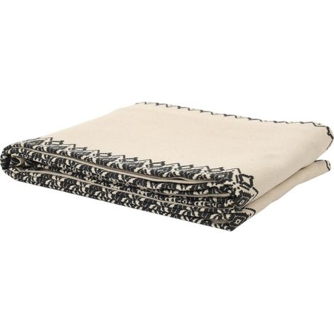 Nappe Imprimée "Ethnique" 140x250cm Beige (1/3)