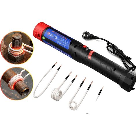 Chauffage par induction magnétique, puissance de 1700W, temps de chauffage de 20 secondes, 4 bobines de chauffage, poignée ergonomique, applications polyvalentes (1/5)