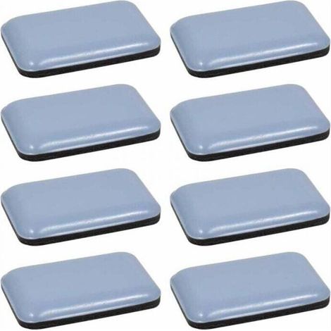 8x Protezioni rettangolari autoadesive in Teflon PTFE 35 x 25 mm per pavimenti in parquet (1/4)