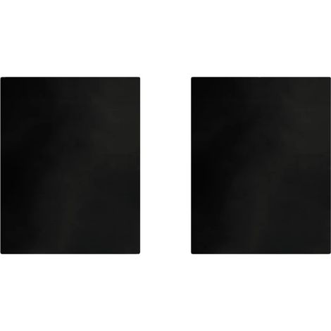 Tappetino per griglia, superficie antiaderente, design resistente al calore, 40x50 cm - 2 pezzi, nero (1/2)