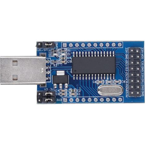 Module de conversion de port USB CH341A : composant de port série/parallèle vers UART, I2C, SPI, TTL, ISP, EPP ou MEM (1/5)