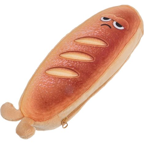 Braunes Federmäppchen in Toastform aus Weichem Gewebe