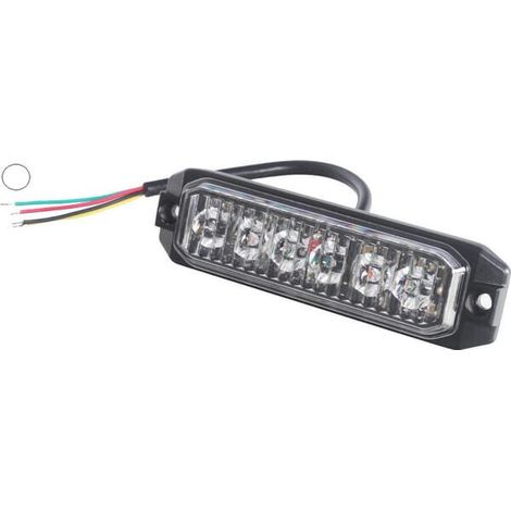Luz parpadeante 6 LED blancos UNIVERSAL LA20077W (1/5)