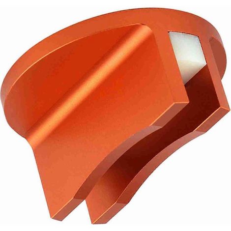 Adaptateur jack magnétique avec rainure en aluminium (orange)
