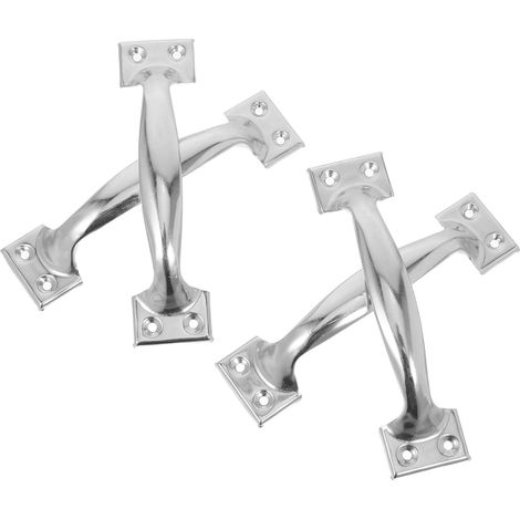 Poignées de porte génériques en acier inoxydable (4 pièces) avec (1/5)