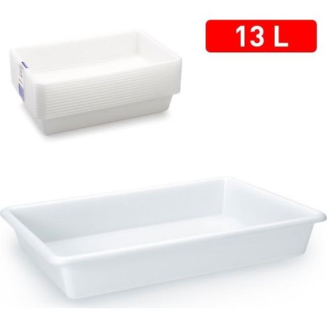 1 Pezzo Vaschetta Multiuso Ristorazione 55 x 40 x 9 cm 13 Litri (1/2)