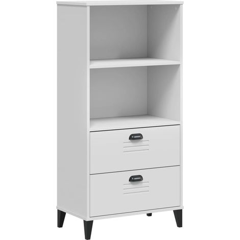 Maison Exclusive - Bücherschrank VIKEN Weiß 60x35x123 cm Holzwerk (1/5)