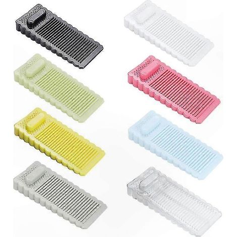 Türstopper aus weichem Gummi, 8er-Set stapelbare, rutschfeste Bodenkeile, langlebig für den Einsatz zu Hause und im Büro (verschiedene Farben) (1/5)