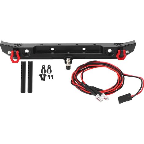 Pare-chocs arrière métallique avec anneaux D compatible Axial SCX10 III AXI03007 voiture RC 1/10 (1/5)