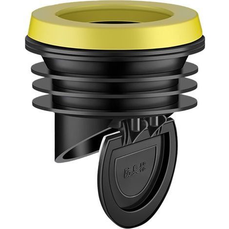Clapet anti odeur pvc 100, joint de toilettes anti-odeur avec clapet anti-retour pour tuyaux en PVC de 100 à 110 mm (noir)