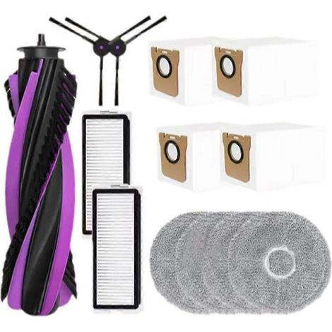 Für JONR P20 PRO / T5 Pro Saugroboter: Haupt-/Seitenbürste, Filter, Reinigungswalze, Staubbeutel