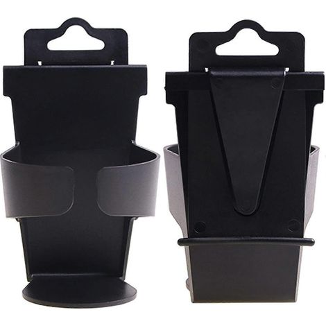 Lot de 2 porte-gobelets universels pour voiture, porte-bouteilles, porte-gobelets pour boissons chaudes et froides, panier de rangement pour canettes et cafés, style auto