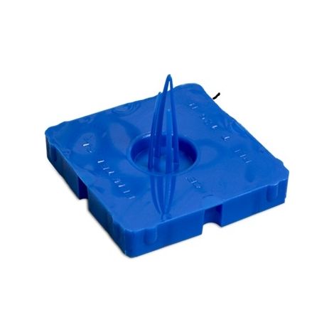 Tapa de obra para caja de mecanismos enlazable 65×65 mm  Azul