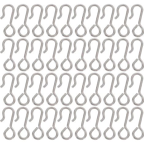 50 crochets de fixation pour coussins de siège auto, crochets métalliques pour housses de siège.-2.30X0.80X0.15CM-Random Color
