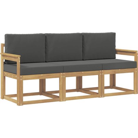 Set di divani da esterno 3 pz Salotto da Giardino (1/5)