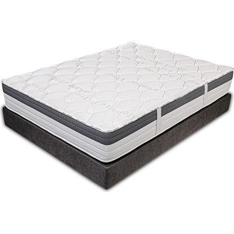 Matelas GoldVisco (26cm), mousse haute densité, indépendance du couchage, ergonomique, haute adaptabilité, face été/hiver, 180x200cm (1/5)