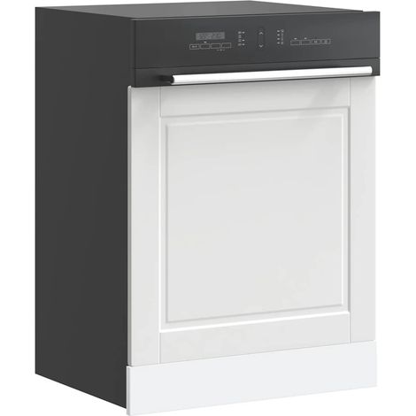 Dishwasher Panel Porto White 60x1.5x67 cm Engineered Wood vidaXL