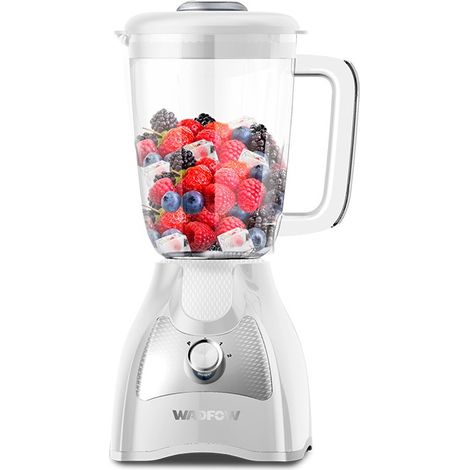 Frullatore WADFOW 500W, 1,5L, 4 lame in acciaio inossidabile, 2 velocità, antiscivolo