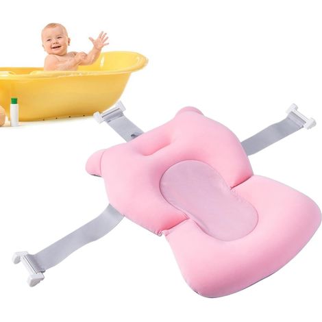 Coussin de bain antidérapant pour et filles Coussin de bain pour enfants, tapis de soutien pour baignoire et fille, baignoire, douche, lavabo (1/5)