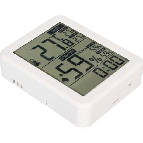 Thermomètre-hygromètre numérique intérieur haute précision, mesure température et humidité multifonction avec affichage digital (1/5)