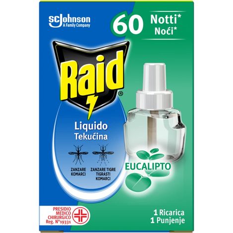 ricarica liquida antizanzare raid "60 notti" eucalipto (1/3)