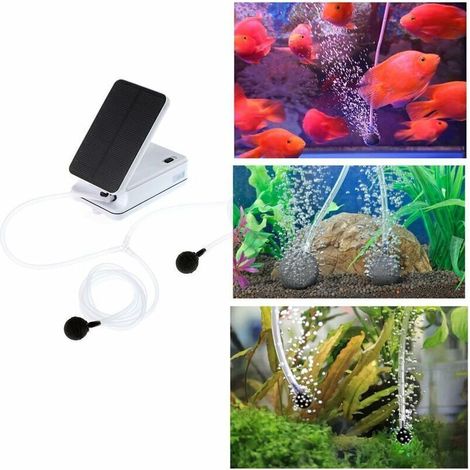 XVX Kit de Pompe à air à énergie Solaire, oxygénateur et aérateur pour Bassin bulleur Solaire Pompe Solaire pour Bassin pour Aquariums, Aquariums, piscines (1/4)