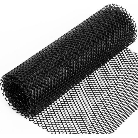 Filet de Clôture en Plastique Hexagonal Clôture en Maille De Jardin pour protéger Les Fleurs légumes et Fruits des Chiens et Animaux de Poulet Noir(0.4m x 3m) (1/5)