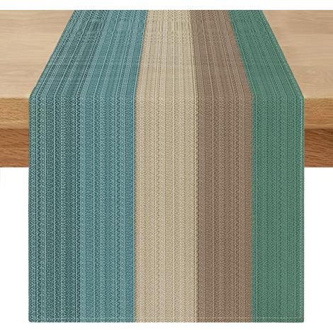 Chemin de Table Lin Vert Foncé 40×100 cm