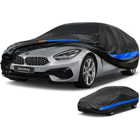 Autoabdeckung Wasserdicht Atmungsaktiv für Coupé Limousine 420-450cm Schwarzblau (1/5)