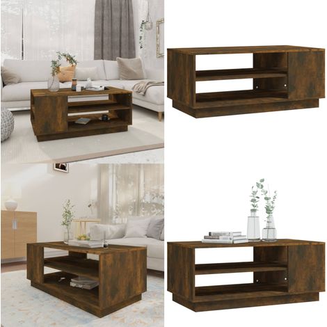 Couchtisch Räuchereiche 102x55x43 cm Holzwerkstoff - Couchtisch - Wohnzimmertisch - Holzmöbel - Rauchereiche - Sideboard - Home & Living (1/5)
