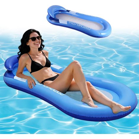 JSSEVN-Piscine Hamac d'eau Gonflable, Hamac pour Piscine, Hamac d'eau Gonflable, Piscine Lit Flottant Chaise (1/5)