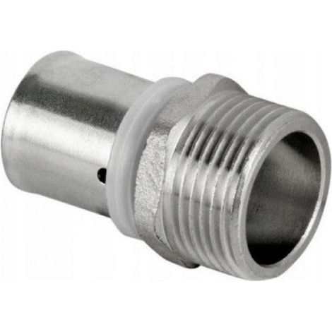 Raccord pexal gz 20x3/4 laiton nickelé étanche résistant corrosion (1/2)