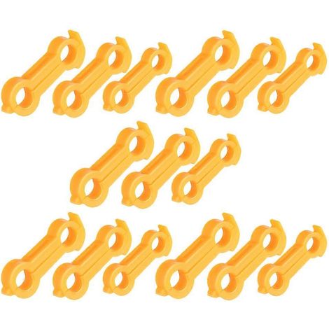 Lot de 15 attelles en PVC pour pattes de poussins, correction des pattes écartées, confort optimal, installation facile, favorise une croissance saine des volailles. (1/5)