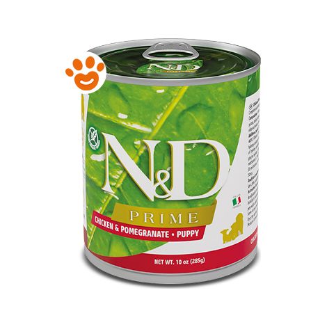 Farmina Dog N&D Prime Puppy Pollo e Melograno  - Farmina Dog N&D Prime Puppy Pollo e Melograno - Lattina Da 285 Gr