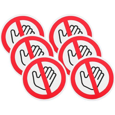 Safety Stickers Adhesive Panels For Machinery Labels Safety Hazard Prevention Home School Kindergarten (1/2)