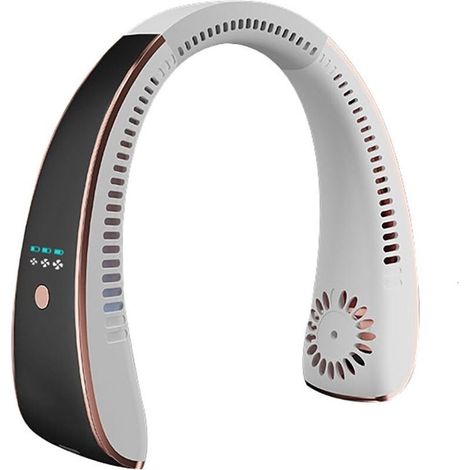 Ventilateur de cou rafraîchissant portable, souffleur d'air froid sans pales, rechargeable 2000 mAh, 3 vitesses pour usage nomade et bureau (1/5)