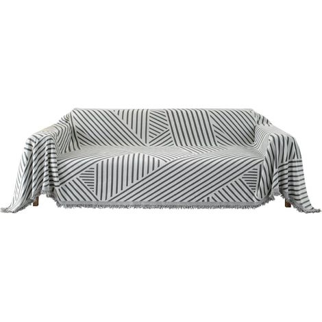 Housse de canapé 3 places gris foncé, 180×345CM, protège-canapé, housse de canapé épaisse et grande, housse universelle pour toutes les saisons, décoration de la maison, adaptée au salon (1/5)