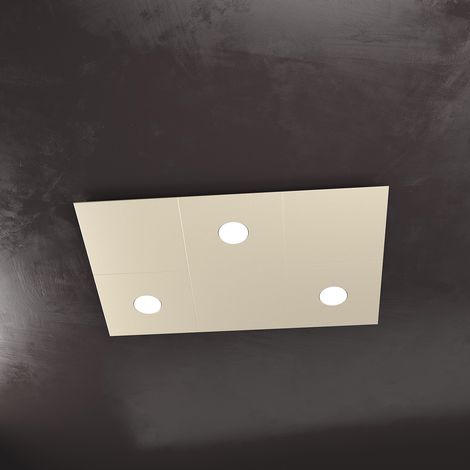 ECCENTRIC APPLIQUE PLAFONIERA 3 LUCI ATTACCO GX53 + 3 DECORATIVO SABBIA