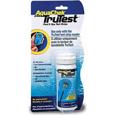 Boîte de 50 bandelettes recharge pour Testeur électronique digital Aquachek Trutest