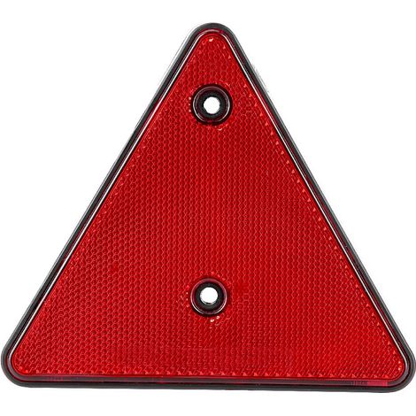 Triangle rouge réfléchissant sécurité arrière pour camping-cars camions remorques poteaux (1/5)