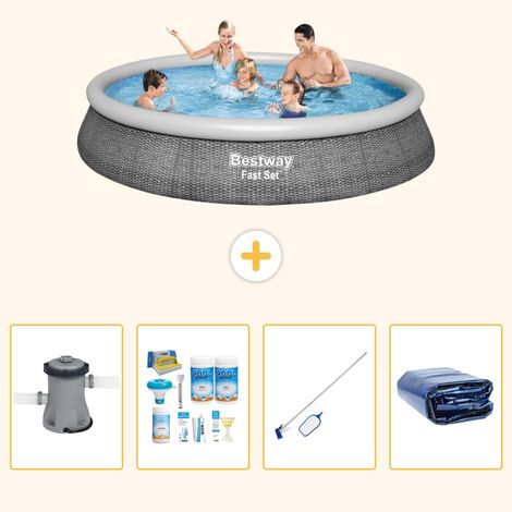 Bestway Bestway Fast Set Ronde - 396x84 cm - 5-pièces S267 (1/5)